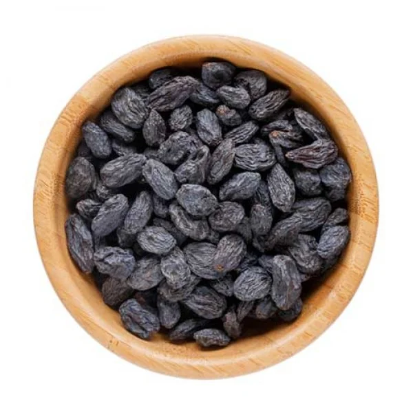 Dry black grapes